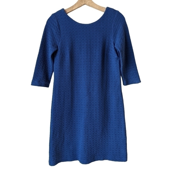 Ganni Anthropologie Louisa Shift Dress Textured Stretch - Picture 3 of 7